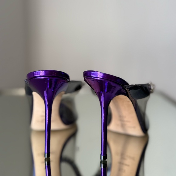 New Jimmy Choo Bing Crystal Clear Mule Pumps $1,150 37.5 - Picture 11 of 16
